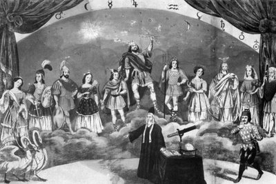 Greek Pantheon, Carnival Play in Altdorf-Weingarten on February 23, 1857 by Joseph Bayer